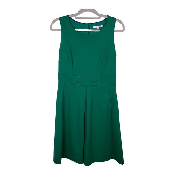 J Boden Green‎ Belle Ponte Sleeveless Dress Sz 6R - Picture 1 of 5